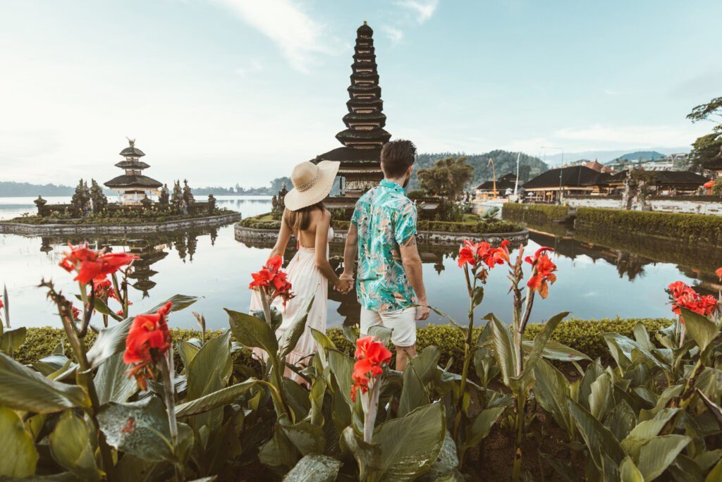 Viagem de casal para indonésia
